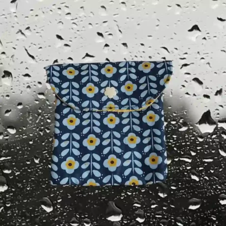 Pochette  à savon bleu
