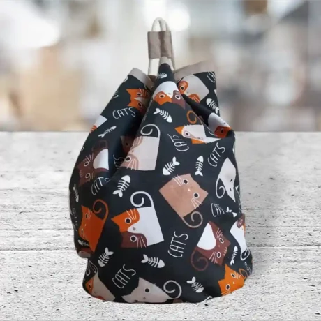 Sac polochon chat
